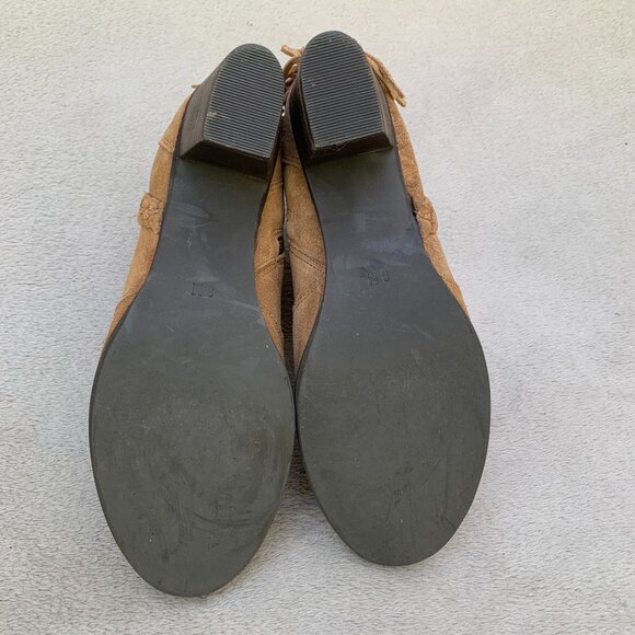 Matisse Lucinda Suede Fringe Block Heel Ankle Booties Sz8 - Picture 11 of 15